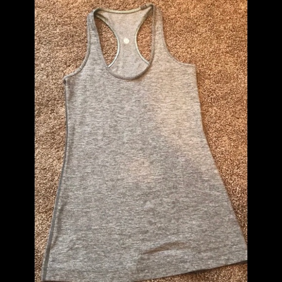 lululemon athletica Tops - Lululemon light gray racerback tank.
